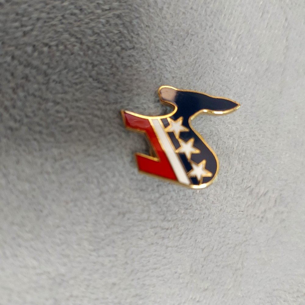 Patriotic Donkey Pin